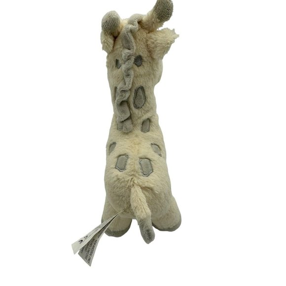 Kelly Toys Cream And Gray 14” Giraffe Plush With Rattle Baby Toy - Picture 3 of 7